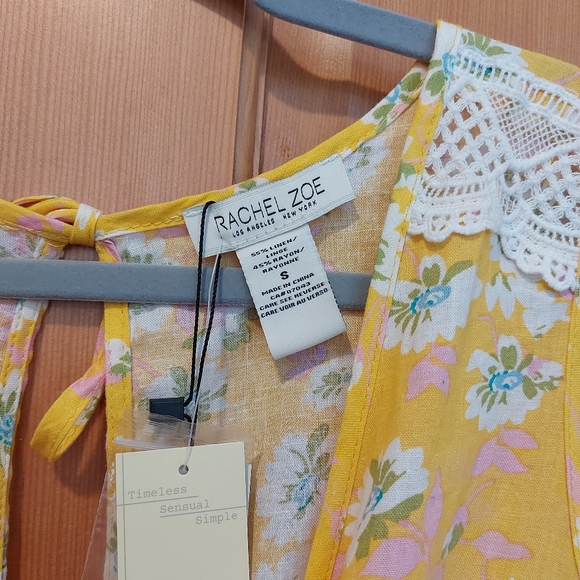 NWT Rachel Zoe linen tank top Size S - Picture 3 of 9